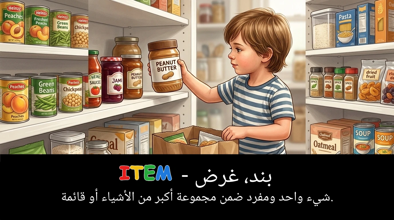 Arabic Illustration for item